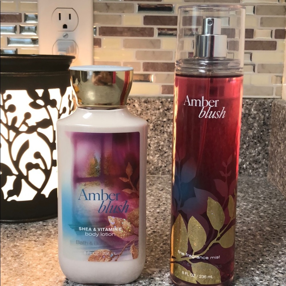 Bath & Body Works Amber Blush fragrance set